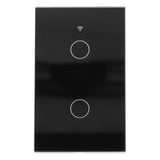For Zigbee Tuya Remote Light Switch Voice Control 2Gang US Wall Touch Switch AC 100240V V1294-YM0901-3113210138712