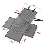 Grey Waterproof Front Pet Car Seat Cover - Non-Slip Dog Booster Seat Protector Mat V888-ELOSUNG27127