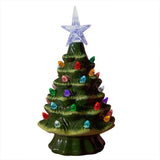 18.8cm Lighted Ceramic Christmas Tree Christmas Tabletop Decorations Christmas Lights V1294-YM0717-10352340