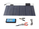 Solar Panel Battery Charger 100W Monocrystalline Silicon 12V 24V Dual USB 100A Controller with Power V1294-YM0901-3111240238211