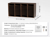 Literature Organizers, 36 Compartments Office Mailbox with Adjustable Shelves, Wood Literature V952-MZWJZLFPJBH36S6H5V0