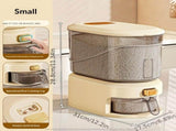 large capacity rice dispenser, measuring cup, time scale, plastic grain storage container, sealed V1102-122-98988-GRA-20L