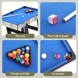 4-in-1 Soccer Table Foldable Game Foosball Table Tennis Pool Hockey SOCCER-4T-121-4IN-FOLD