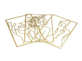 Single Line Art Wall Decor Iron Minimalist Female Line Drawing Home Hanging Wall Decor for Bedroom V1294-YM0706-3115230049714