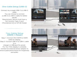 BENFEI 000451BK 15.6" FHD Portable Monitor USB-C HDMI IPS HDR Gaming Display w/ Speakers V28-ELEBEN000451BK