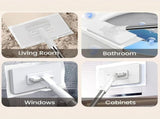Mini Mop Zero Touch Mini Mop Disposable Clip Mopstick Reusable Cloths, Wet&Dry for Floors, 40inch V1366-AZ2-W-10919