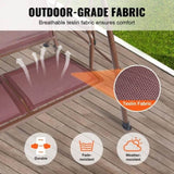 VEVOR 3-Seat Patio Swing Chair, Outdoor Patio Swing with Adjustable Canopy, Porch Swing with V952-TJQQ68INX44IVDDHLV0