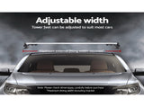 Universal Car Roof Racks Pod Aluminium Cross Bars Brackets 145cm Silver CAR-RFBAR-5702-135-SI