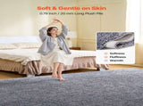 Indoor Plush Area Rugs, 2.74 x 3.66 m Plush Carpet, Area Rugs Furry with Long Plushs Pile, Thick & V952-JXTDDTSSCR9X6FZJ6001V0