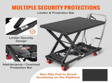 Hydraulic Lift Table Cart, 330lbs Capacity 28.5" Lifting Height, Manual Single Scissor Lift Table V952-DJYYSJPTCHS4JSQNFV0