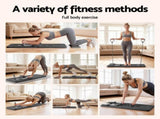 Everfit Pilates Board Foldable Reformer Multi Functional Exercise Trainer Black ABD-BOARD-4IN1-BK