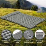 Weisshorn Self Inflating Mattress Camping Sleeping Mat Air Bed Double Pillow Bag CAMP-C-MAT-INF-BEE-D-GR