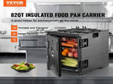 Insulated Food Pan Carrier, 82 Qt Hot Box for Catering, LLDPE Food Box Carrier w/ Double Buckles, V952-SPBWXH90-A90LR902V0