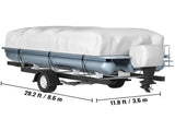 Pontoon Boat Cover, Fit for 25'-28' Boat, Heavy Duty 600D Marine Grade Oxford Fabric, UV Resistant V952-FQCZYCYCB2528M0J5V0