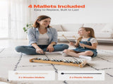 Glockenspiel Xylophone, 27 Notes, Professional Xylophone Percussion Instrument, with Metal Keys, V952-LPZQHBSWZJ27ZB5YD001V0
