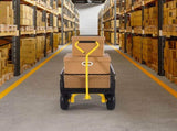 900 Lbs Heavy Duty Steel Garden Cart, Garden Wagon Cart on Wheels, Outdoor Metal Yard Utility Wagon V952-ZXHYTCHH900L1UA7KV0