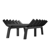 Fireplace Log Grate, 685.8mm Heavy Duty Fireplace Grate with 6 Support Legs, 19.05mm Solid V952-ZTXYMP34X342740JUV0
