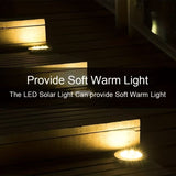 8PCS Solar Outdoor Buried Light Waterproof Garden Lawn Lamp Warm Landscape Lighting No Wiring Auto V1232-TYNDMD-004