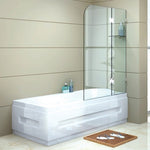 1200 x 1450mm Frameless Bath Panel 10mm Glass Shower Screen By Della Francesca V63-830001