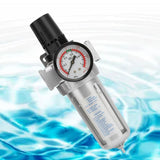 BSP 1/2" Air Compressor Moisture Water Trap Filter Regulator with Mount Connection V1369-AZ3-W-15529