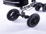 EQUIPMED Knee Scooter Walker, 10 inch Tyres Dual Brakes Bag - Broken Leg Ankle Foot Mobility V219-HELKNSEQS2TA