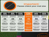 Kahuna 12ft Replacement Trampoline Safety Pad Cover and Jumping Spring Mat - Orange KAH-PDMAT-12-OR