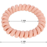 Artrylin Spiral Hair Ties, 40 Pcs Plastic Hair Coil Bands, Spiral Ponytail Holder Set for Women V1192-AZ-W-17582