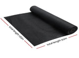 Instahut 70% Shade Cloth 1.83x50m Shade Cloth Sail Heavy Duty Shadecloth Garden Mesh Roll BK SH-CL-183X500-175-BK
