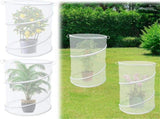 4 Pack Pop up Plant Covers Tent from Animals, 20"H X 13"D Insect Barrier Mesh Plant Guard Cover Net V1192-AZ-W-5041