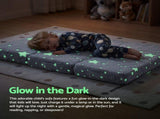 Giselle Bedding Foldable Cot Mattress for Travel Cot, Glow-in-Dark Cover MATTRESS-B-COT-FD-8-GY