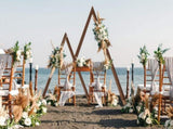 Set of 2 Nesting Wood Wedding Arch Huge Decorative Garden Wedding Backdrop Stand V767-HQ-XJ134