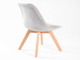 2X Retro Dining Cafe Chair Padded Seat GREY V274-FT-J900B-GY2