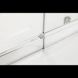 Adjustable 900x900mm Double Sliding Door Glass Shower Screen in Chrome V63-849481