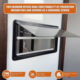 RV Caravan Camper Van Hinged Push Out Window Motorhome Exit Window 900mm x 500mm V63-847631