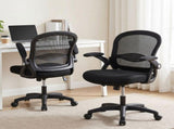 Artiss Mesh Office Chair Computer Gaming Desk Chairs Work Study Mid Back OCHAIR-L-2013-BK