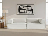 Artiss Convertible Folding Sofa Bed Pull Out Mattress Sleeper Couch Corduroy Beige SBED-E-FLD03-2S-BG-AB