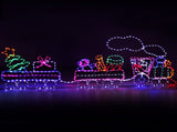 Jingle Jollys Christmas Lights 210cm Train 631 LED Decorations XMAS-MOT-D-TRAIN-MC