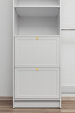 BASEL WALK IN WARDROBE KIT - WHITE - HAMPTON - ROUND BRASS V164-ECW5H06G