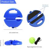 4-Piece Red Pickleball Training Set - Lightweight Fibreglass Paddle with TPU Edge, Rebound Trainer V888-ELOSUNG55745