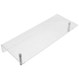 Transparent Acrylic Floating Shelf for Home Organizing and Displaying, Break Resistant, Easy to V1192-AZ-W-32983