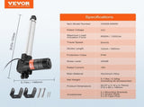 Linear 12V, 12 Inch Heavy Duty 1320lbs/6000N Linear, 0.19"/s Linear Motion V952-ZXXXZXQ12INCGZ2OQV9