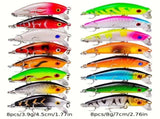 Proberos 20-piece fishing tackle set hard bait set, suitable for striped bass and bass scoop V1106-HEYJ-008
