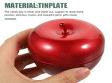 Apple Shape Storage Canister Red Tinplate for Home Decoration V1366-AZ2-W-18711