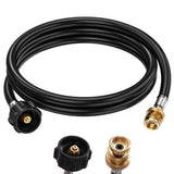 6 Feet Propane Adapter Hose,1lb to 20lb Adapter Converts 1lb Appliances to 5-40lb Tanks,Gas Hose for V1366-AZ2-W-24264