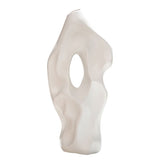 White Ceramic Vase Modern Minimalist Table Centerpiece Flower Arrangement Decor V1369-AZ3-W-18385