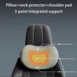 Pink Ergonomic Memory Foam Car Headrest & Lumbar Support Cushion Set - Driving Comfort Neck & Back V888-ELOSUNG27015