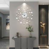 Silver Gold Silver Dandelion Wall Clock Home Decor Clock Modern Wall Clock High-Quality Clock V1347-115-SIL-18295