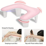 Grey This handheld nail care device integrates a U-shaped pillow and comes with a portable V1232-MJUXZ003