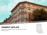 Durable Plastic Mold for Elegant European Style Villa Decoration White V1192-AZ-W-27609