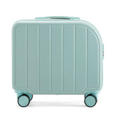 Mint Green 18-Inch Lightweight Carry-On Luggage - Waterproof & Anti-Theft Suitcase with Silent V888-ELOSUNG15008